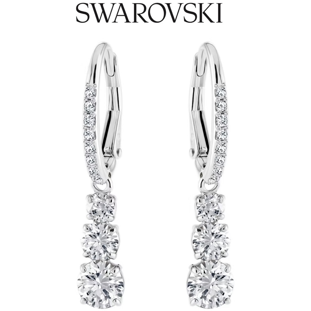 Swarovski Attract Trilogy Round Cut Earrings